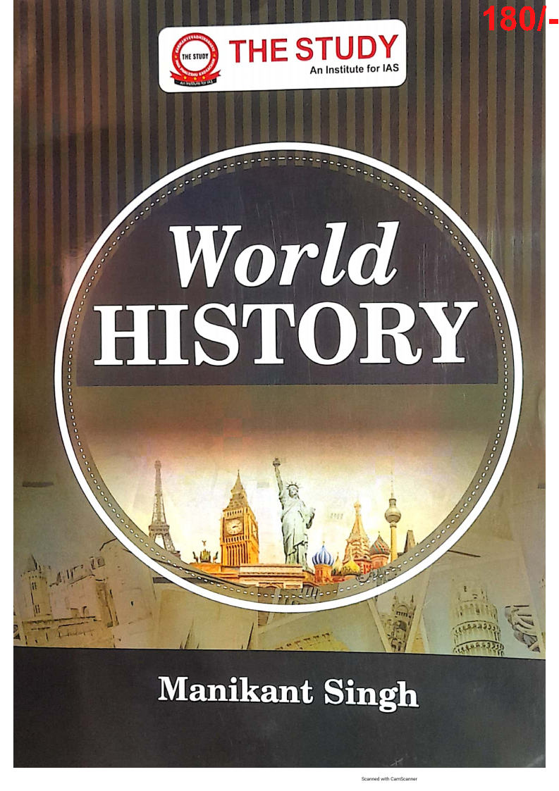  The Study Ias - World History - By Manikant Singh - Printed Notes - History Optional -  English Medium - Notesindia
